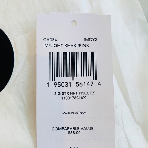 Authentic Coach Pencil Case and Wristlet Set With Signature Canvas Stripe Heart - Picture 4 of 13